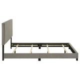 Dorian Fabric Upholstered Eastern King Panel Bed Taupe | Eastern King | 300851KE