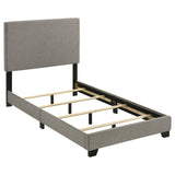 Dorian Fabric Upholstered Twin Panel Bed Taupe | Twin | Beige | Taupe | 300851T