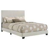 Dorian Fabric Upholstered Full Panel Bed Cream | Ivory | Cream | 300852F
