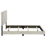 Dorian Fabric Upholstered Full Panel Bed Cream | Ivory | Cream | 300852F