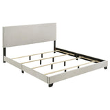 Dorian Fabric Upholstered California King Panel Bed Cream | Ivory | Cream | 300852KW