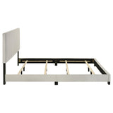 Dorian Fabric Upholstered California King Panel Bed Cream | Ivory | Cream | 300852KW