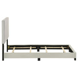 Dorian Fabric Upholstered Twin Panel Bed Cream | Twin | Beige | Cream | 300852T