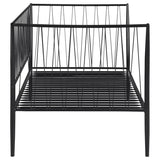 Richland Metal Twin Daybed Bed Frame Matte Black | King | Black | Matte Black | 301057