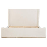 Nala Eastern King Bouclé Upholstered Platform Bed Cream | Ivory | Cream | 302046KE