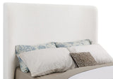 Nala Queen Bouclé Upholstered Platform Bed Cream | Queen | Ivory | Cream | 302046Q