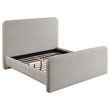 Wren Upholstered Eastern King Panel Bed Grey | Grey | 302052KE