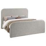 Wren Upholstered Eastern King Panel Bed Grey | Grey | 302052KE