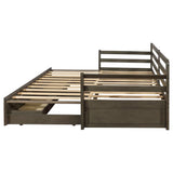 Sorrento 2-drawer Twin XL Daybed with Extension Trundle Grey | Full | Grey | 305706