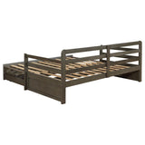 Sorrento 2-drawer Twin XL Daybed with Extension Trundle Grey | Full | Grey | 305706