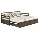 Sorrento 2-drawer Twin XL Daybed with Extension Trundle Grey | Full | Grey | 305706
