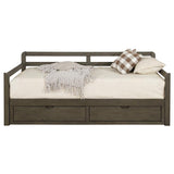 Sorrento 2-drawer Twin XL Daybed with Extension Trundle Grey | Full | Grey | 305706