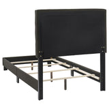 Mapes Upholstered Twin Panel Bed Charcoal | Twin | Grey | Charcoal | 305746T