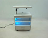 Lerma 1-drawer Adjustable Tray Top Nightstand with Speaker White High Gloss