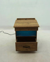 Fabre 1-drawer Extendable Top Nightstand Bedside Table Mango