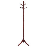 Riona 6 Hook Freestanding Wood Coat Rack Hat Hanger Merlot | King | Brown | Merlot | 3058