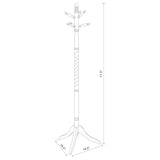 Riona 6 Hook Freestanding Wood Coat Rack Hat Hanger Merlot | King | Brown | Merlot | 3058