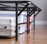 Mabel Metal Eastern King Mattress Support Platform Bed Black | Black | 305957KE