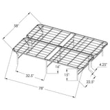 Mabel Metal Queen Mattress Support Platform Bed Black | Black | 305957Q