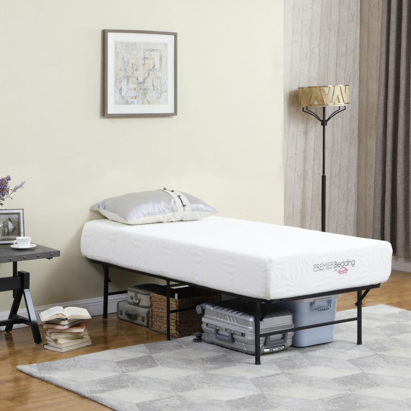 Mabel Metal Mattress Support Platform Bed Black
