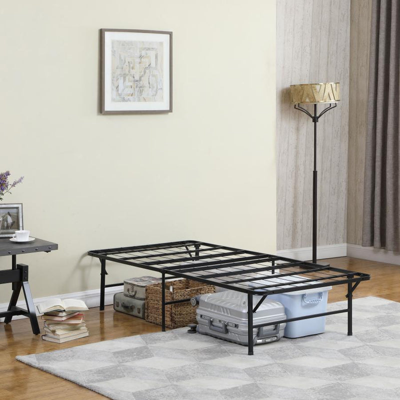 Mabel Metal Mattress Support Platform Bed Black