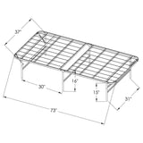 Mabel Metal Twin Mattress Support Platform Bed Black | Twin | Black | 305957T