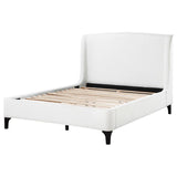 Mosby Upholstered Eastern King Wingback Bed Snow | White | Snow | 306020KE