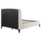 Mosby Upholstered Eastern King Wingback Bed Snow | White | Snow | 306020KE
