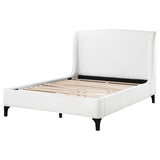 Mosby Upholstered Queen Wingback Bed Snow | Queen | White | Snow | 306020Q