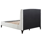 Mosby Upholstered Queen Wingback Bed Snow | Queen | White | Snow | 306020Q