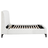 Mosby Upholstered Queen Wingback Bed Snow | Queen | White | Snow | 306020Q