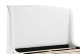 Mosby Upholstered Queen Wingback Bed Snow | Queen | White | Snow | 306020Q