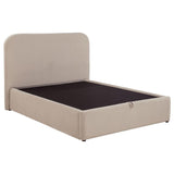 Anders Upholstered Full Storage Lift Platform Bed Beige | Full | Beige | 306037BEIF