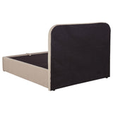 Anders Upholstered Full Storage Lift Platform Bed Beige | Full | Beige | 306037BEIF