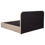 Anders Upholstered Eastern King Storage Lift Platform Bed Beige | Beige | 306037BEIKE