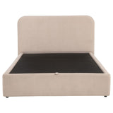 Anders Upholstered Queen Storage Lift Platform Bed Beige | Beige | 306037BEIQ