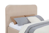 Anders Upholstered Queen Storage Lift Platform Bed Beige | Beige | 306037BEIQ