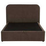 Anders Upholstered Full Storage Lift Platform Bed Chocolate | Brown | Chocolate | 306037CHF