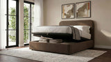 Anders Upholstered Full Storage Lift Platform Bed Chocolate | Brown | Chocolate | 306037CHF
