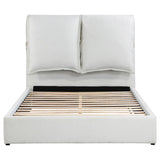 Gwendoline Upholstered Queen Panel Bed White | Queen | White | 306040Q