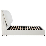 Gwendoline Upholstered Queen Panel Bed White | Queen | White | 306040Q