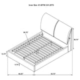 Gwendoline Upholstered Queen Panel Bed White | Queen | White | 306040Q