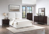 Gwendoline Upholstered Queen Panel Bed White | Queen | White | 306040Q