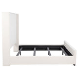Natasha 65-inch Upholstered Eastern King Wingback Bed Cream | Ivory | Cream | 306051KE