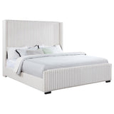 Natasha 65-inch Upholstered California King Bed Cream | California King | Ivory | Cream | 306051KW