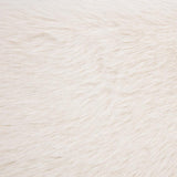 Rebecca Faux Fur Upholstered Queen Bed Cream | King | Ivory | Cream | 306141Q