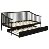 Delgado Windsor Twin Wood Daybed with Trundle Black | Twin | Black | 310027