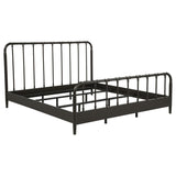 Rocco All Wood Water Pipe Open Frame Eastern King Bed Dark Bronze | Brown | Dark Bronze | 310035KE