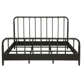 Rocco All Wood Water Pipe Open Frame Eastern King Bed Dark Bronze | Brown | Dark Bronze | 310035KE