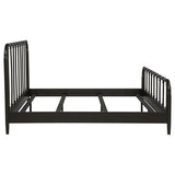 Rocco All Wood Water Pipe Open Frame Eastern King Bed Dark Bronze | Brown | Dark Bronze | 310035KE